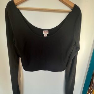 Black crop top